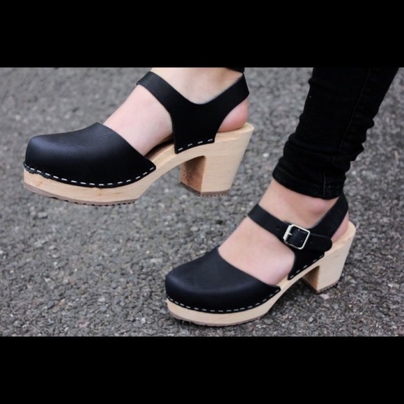 (SOLD) LOTTA’S Stockholm Swedish Highwood Clog - Picture 4 of 14